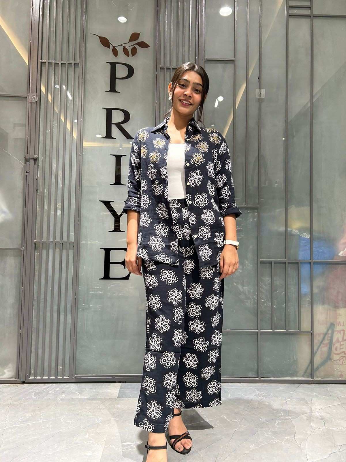 Gauge Stone Embellished coordset