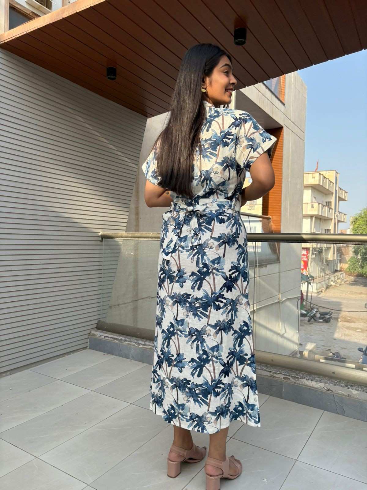 Khadi linen Shirt dress