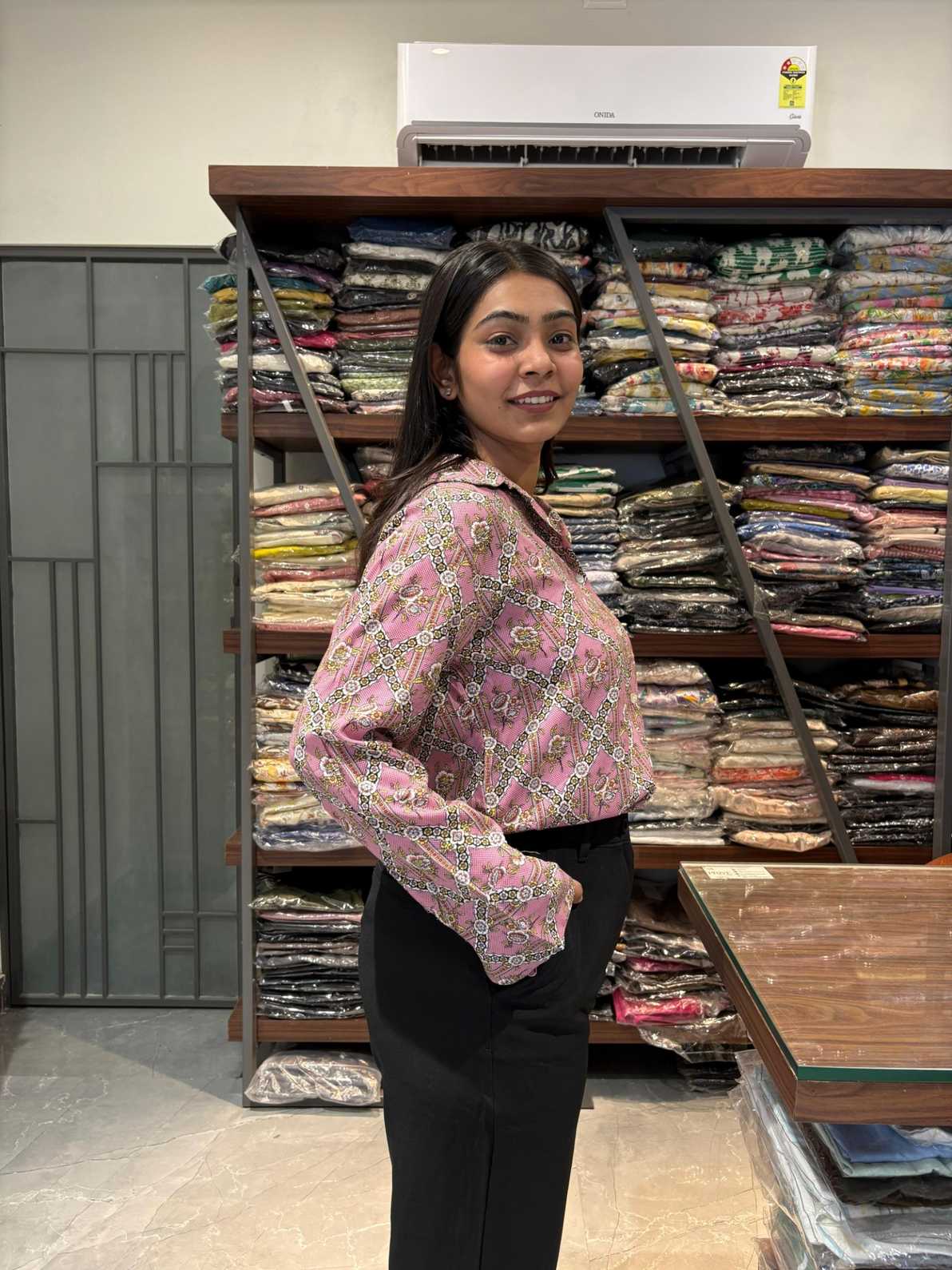 Printed cotton shirt