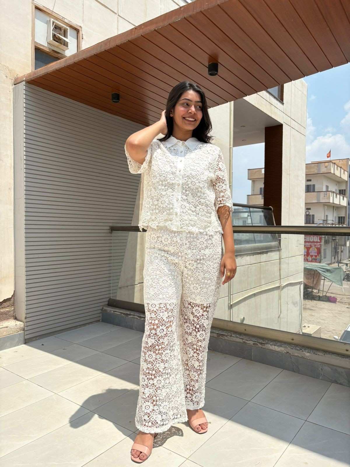 Lace thread coordset