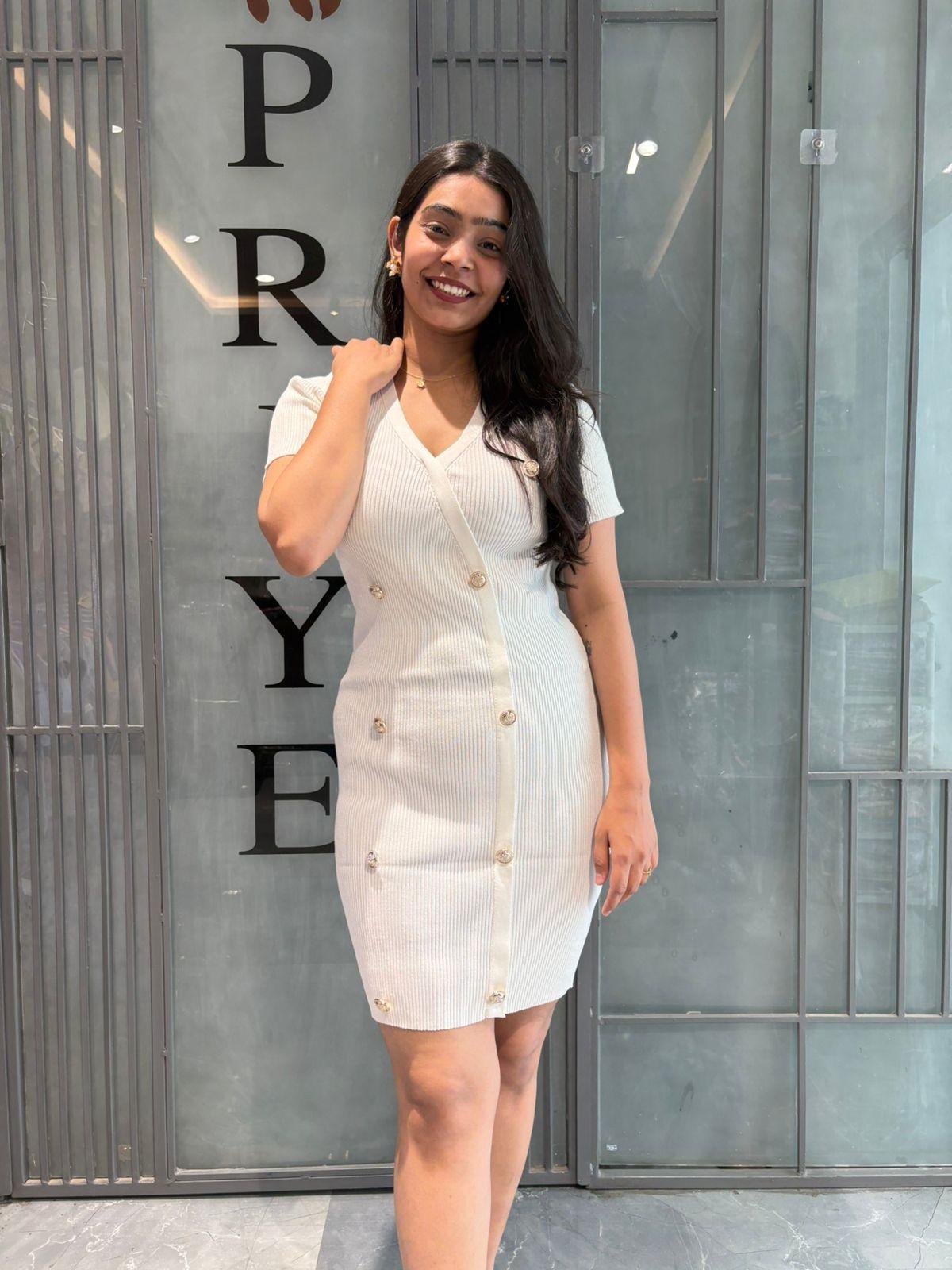 Bodycon knitted short dress