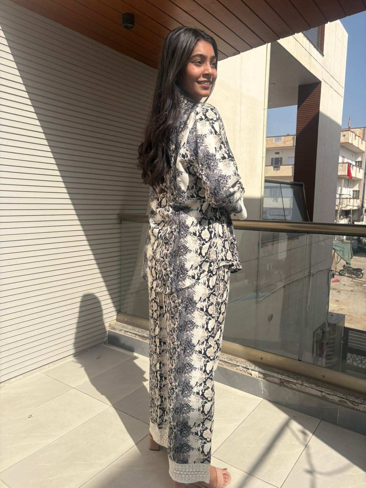 Cotton Selfwork printed coirdset