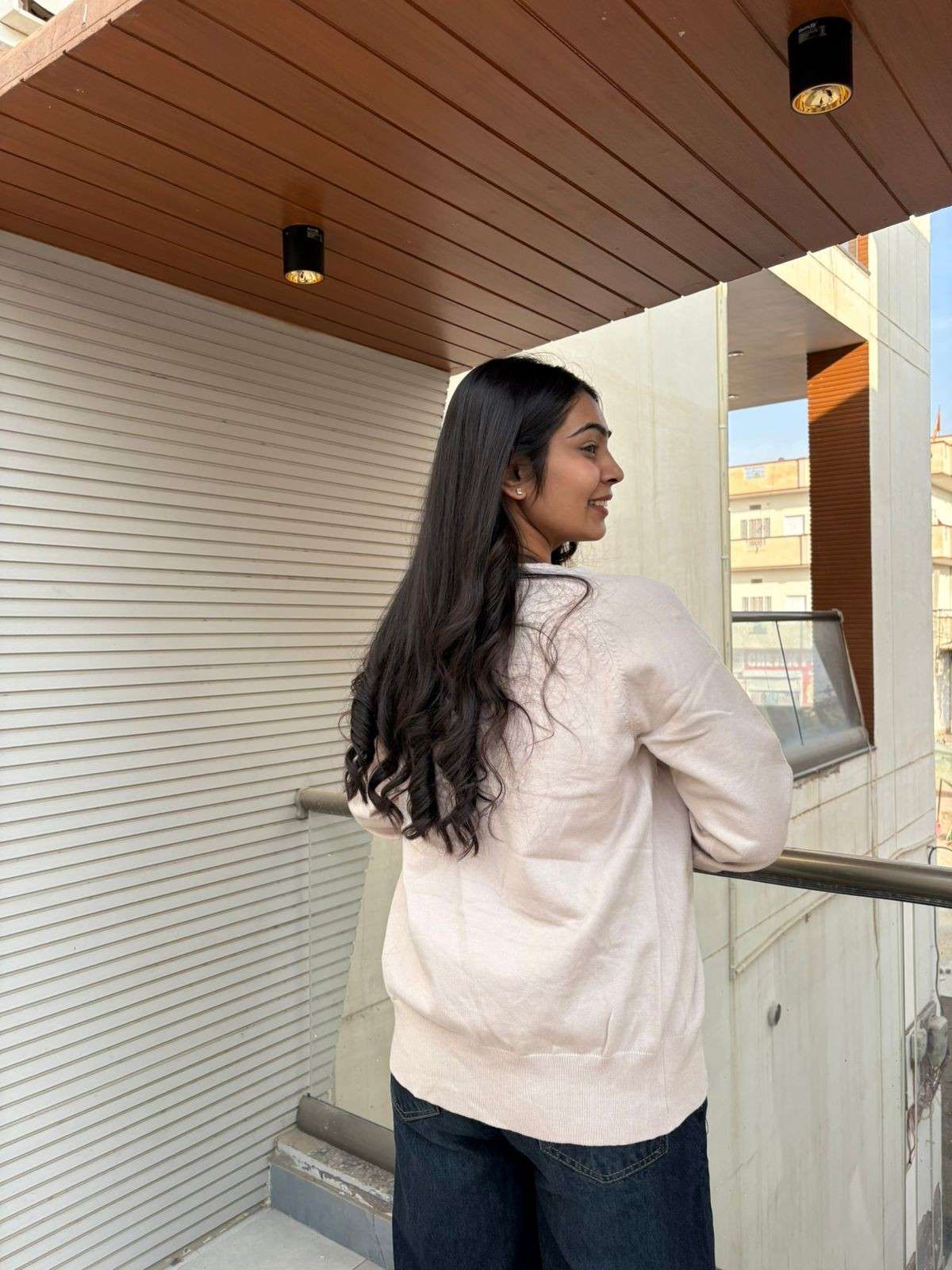 Solid soft wool cardigan