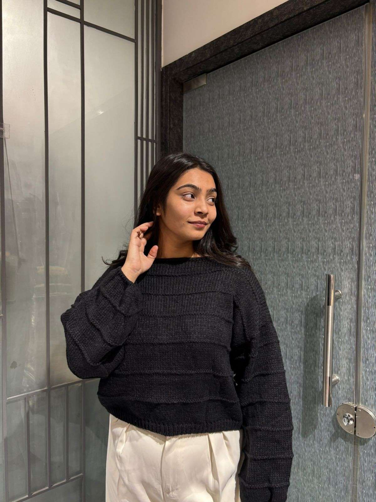 Baggy knitt wear pullover