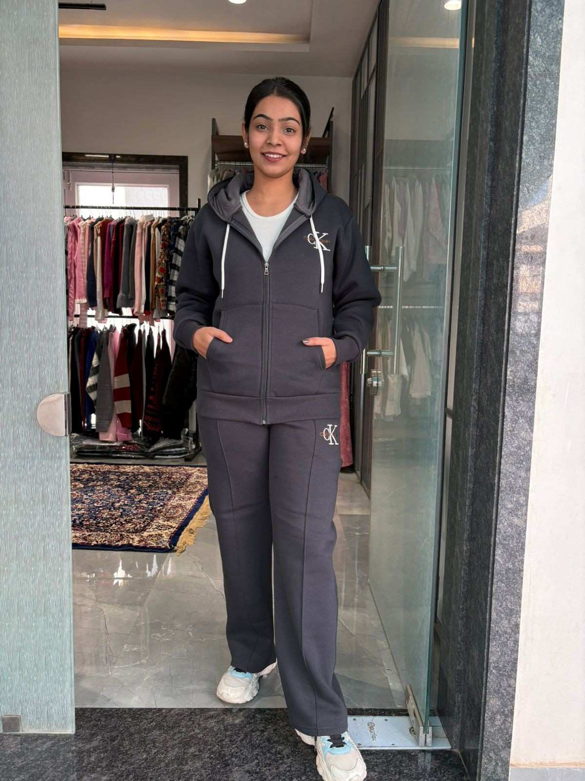 Woolen hoodie  track suit